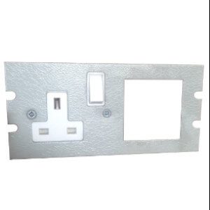 1x 13A switched & 1x euromod 50x50 module