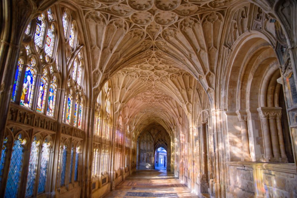 Inside Gloucester Cathedral
