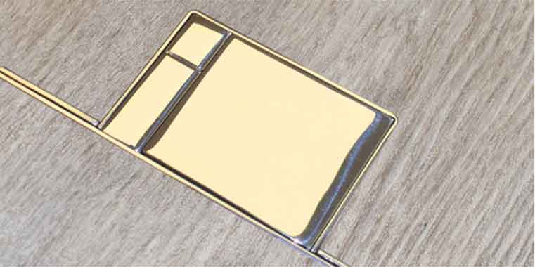 Mirror polished brass