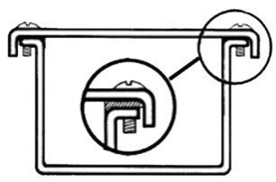 Gasket for weatherproof seal - E-type