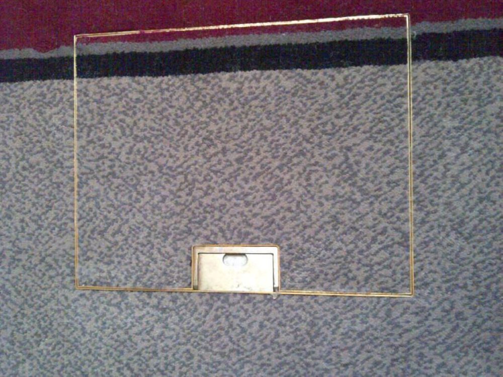close up of floor box on patterned carpet
