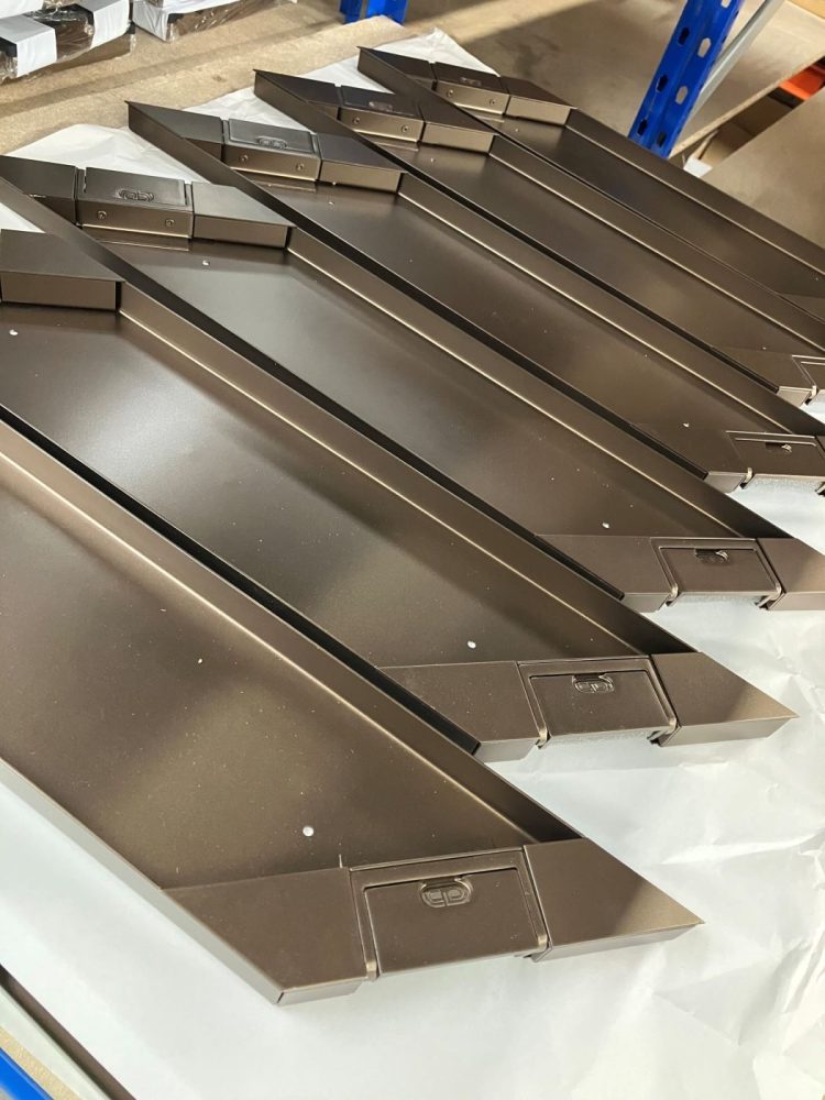 parallelogram antique bronze floor box lids