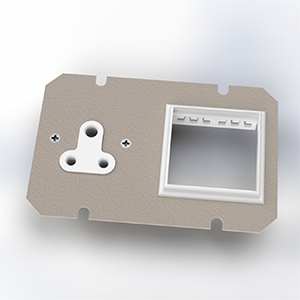 1x 13A Unswitched + 1x euromod 50x50 module